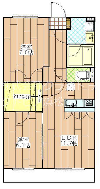 グラン ルーチェ(2LDK/3階)の間取り写真