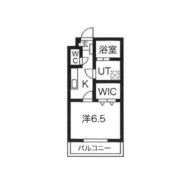 ヴィガラスS(1K/3階)の間取り写真