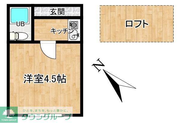 プラザ・ドゥ・フィノ(1K/1階)の間取り写真