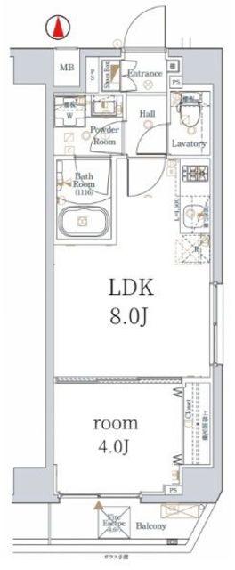 LOG練馬(1LDK/2階)の間取り写真