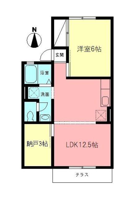 ミキハイツ(1SLDK/1階)の間取り写真