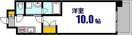 ソフィア大手町(1K/8階)の間取り写真