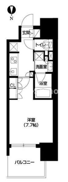 アーバネックス心斎橋(1K/5階)の間取り写真