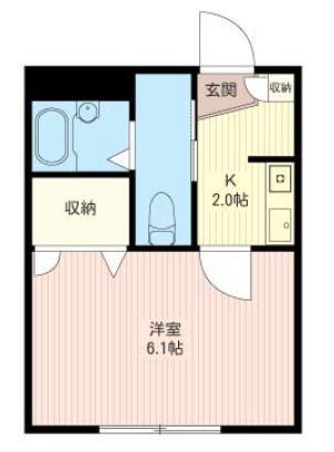 COCOMERO(1K/1階)の間取り写真