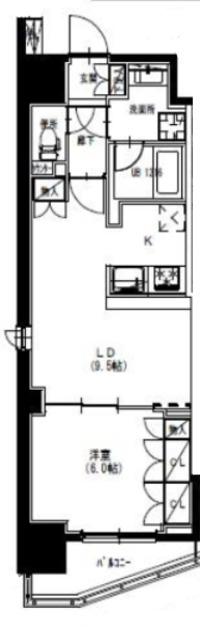 S-RESIDENCE曳舟(1LDK/11階)の間取り写真