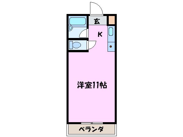 PADDY BLADEII(1K/5階)の間取り写真