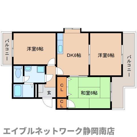 フェニックスマスダ(3DK/3階)の間取り写真