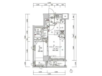 アルテシモ モーレ(1LDK/3階)の間取り写真