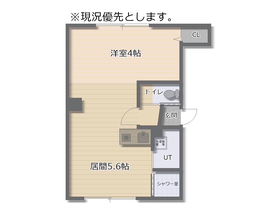 コーポラス雅(1DK/2階)の間取り写真