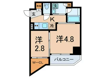 レジデンス北大塚(2K/2階)の間取り写真