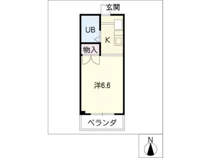 ROCKCHERRYMANSION(1K/4階)の間取り写真