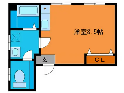谷田ビル(ワンルーム/3階)の間取り写真