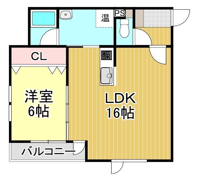 ENOSOLEILLE(1LDK/3階)の間取り写真