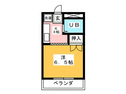 OMレジデンス西岐阜(ワンルーム/2階)の間取り写真