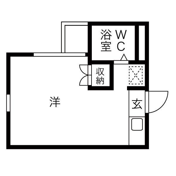 RX神宮前(ワンルーム/3階)の間取り写真