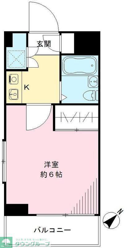 瑞江マキノビル(1K/2階)の間取り写真