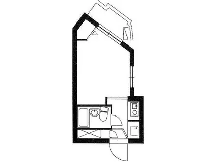 ドム登戸II(ワンルーム/3階)の間取り写真