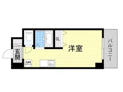 エルミタージュ難波南5(ワンルーム/11階)の間取り写真