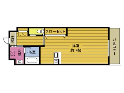 RINT7(1K/12階)の間取り写真