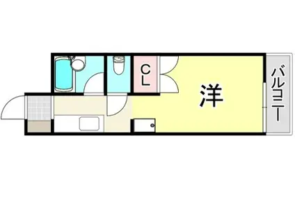 メゾン立花(ワンルーム/2階)の間取り写真