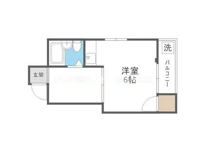 ニュー塚本ハイツ(1K/3階)の間取り写真