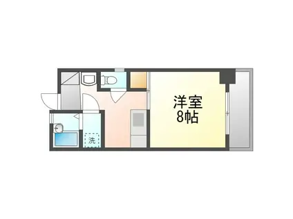 グレイス識名(1K/2階)の間取り写真