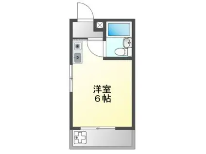 グレイス五月が丘(ワンルーム/4階)の間取り写真