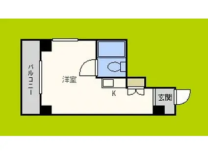 ラパンジール松屋町(ワンルーム/9階)の間取り写真