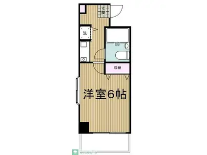 第7藤ビル(1K/7階)の間取り写真