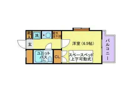 マリオン代々木公園(1K/3階)の間取り写真