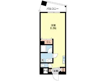 マルホンビル(ワンルーム/5階)の間取り写真