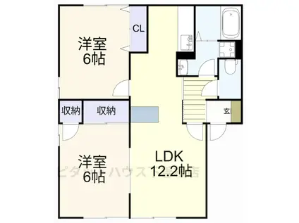 グレイス上吉田(2LDK/1階)の間取り写真