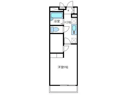 レオパレススノーヴァレー相模原(1K/3階)の間取り写真