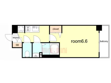 プレサンス塚本グランゲート(1K/5階)の間取り写真