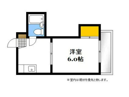 第5神川コーポ(1DK/3階)の間取り写真