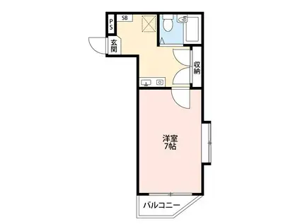 メディア上石神井(1K/1階)の間取り写真