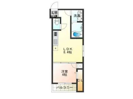 FDS BIJOU SUITES(1LDK/3階)の間取り写真