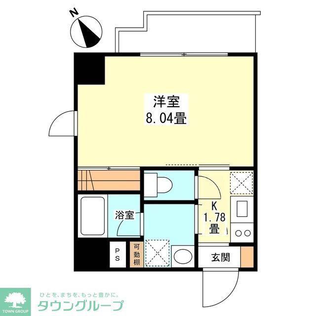 サンクレスト弐番館(1K/7階)の間取り写真