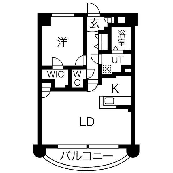 さくらHILLSYAGOTO(1LDK/3階)の間取り写真