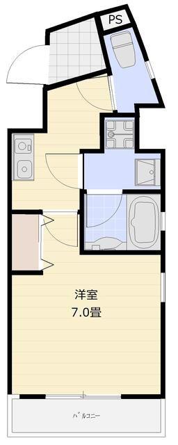 センテナリオK(1K/2階)の間取り写真