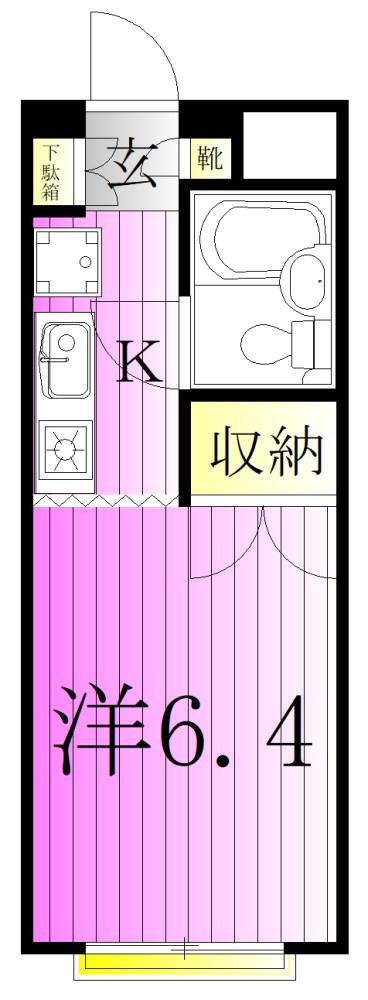 I SOLEA MINAMISENJU(1K/3階)の間取り写真