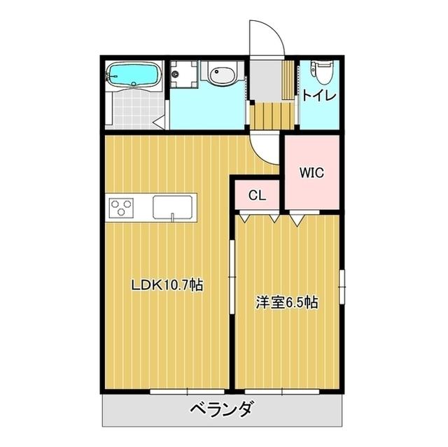 COCOハイムII(1LDK/1階)の間取り写真