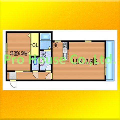 プラージュ(1LDK/1階)の間取り写真