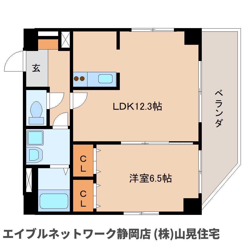 Y´S COURT(1LDK/4階)の間取り写真