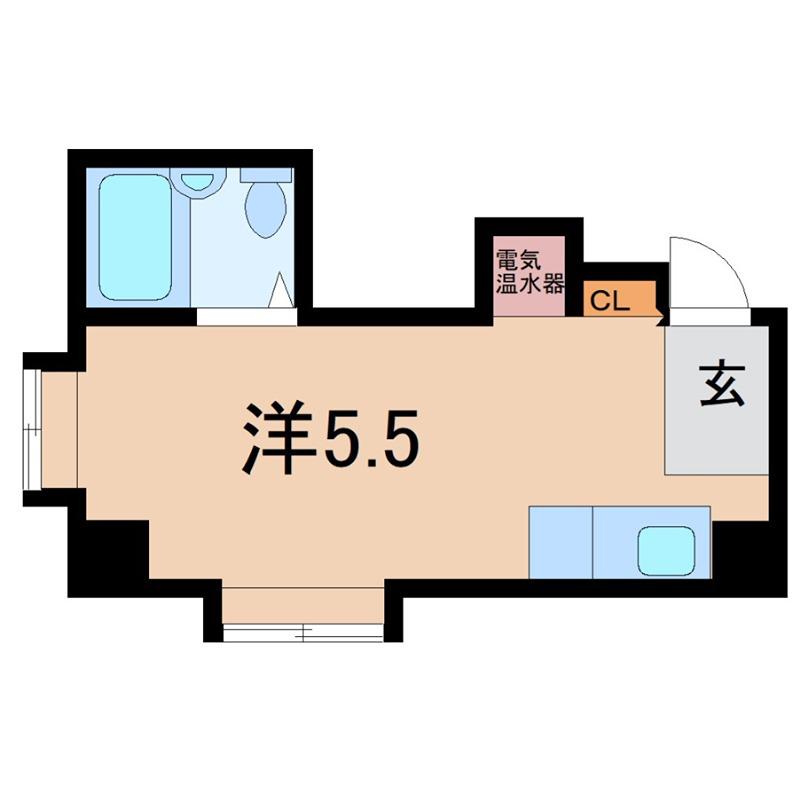 グランドハイツ蒲生(ワンルーム/2階)の間取り写真