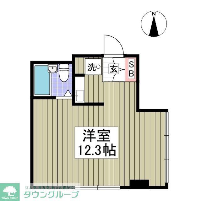 けやきヒルズ本町(ワンルーム/3階)の間取り写真