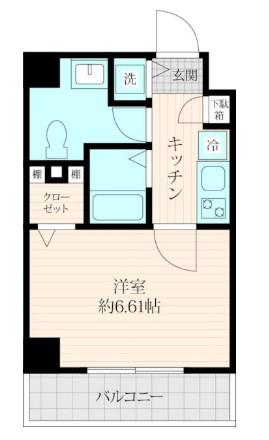 DELCCS南池袋(1K/10階)の間取り写真