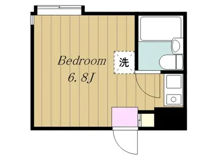 ビバリーヒルズA(ワンルーム/3階)の間取り写真