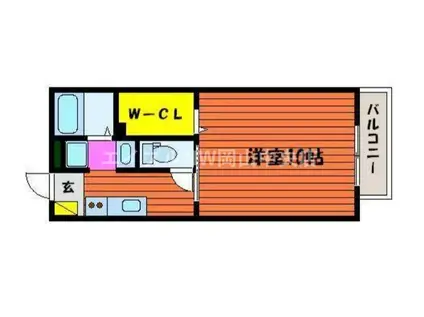 カフェテリアワケII(1K/1階)の間取り写真