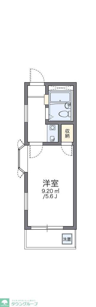 レオパレス5&5(1K/2階)の間取り写真
